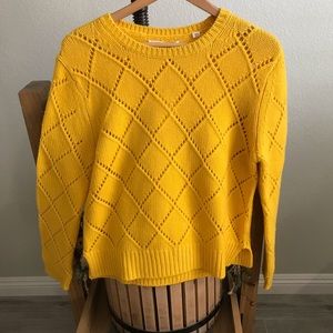 NWT Chinti & Parker size large yellow cashmere sweater